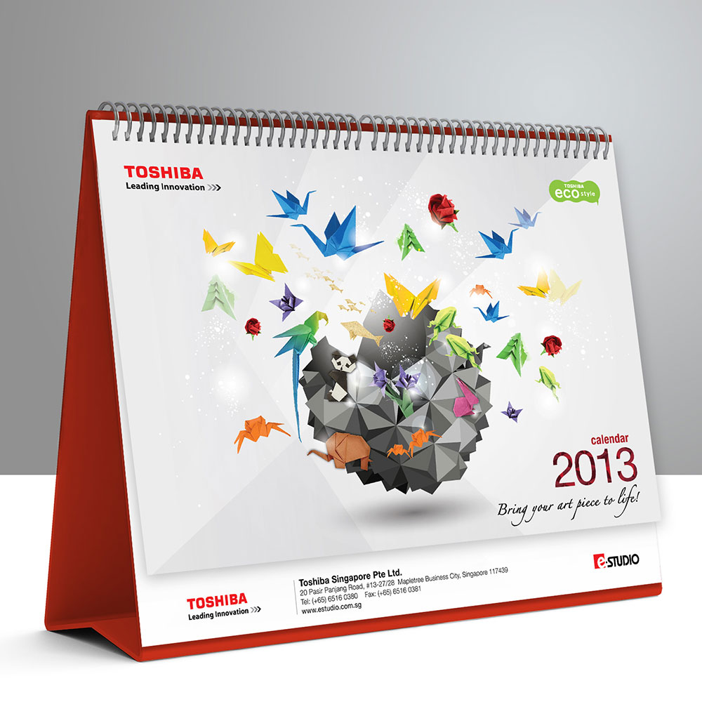 Toshiba Calendars Design