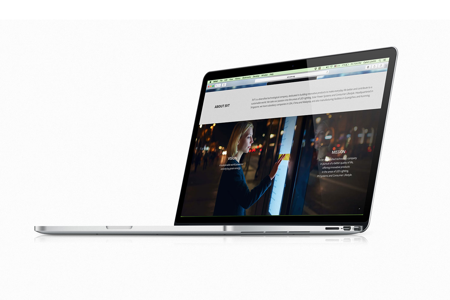Website design - SVT & Lumi online store