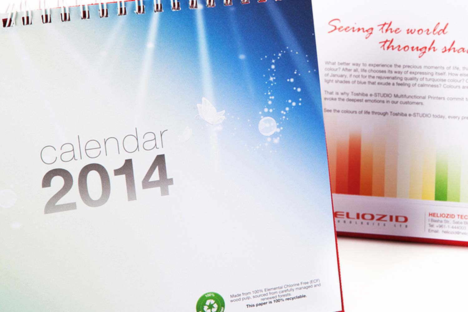Toshiba Calendar design